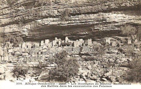 Les montagnes du Macina-Habitations des Habbès (AOF)