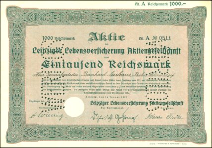 Leipziger Lebensversicherung AG 1925