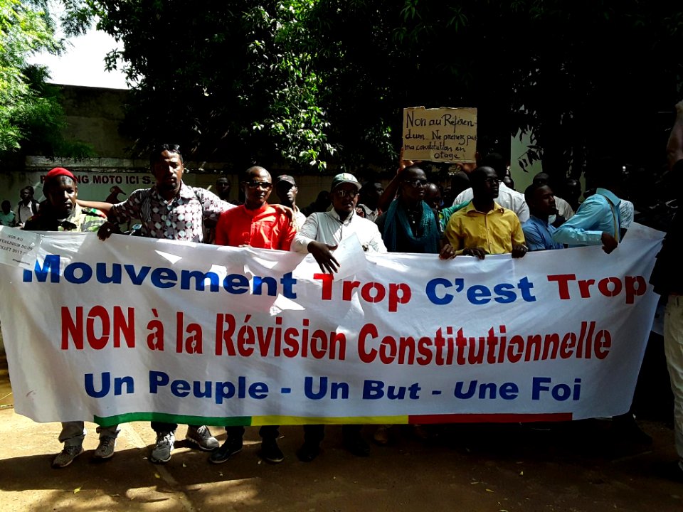 Les marcheurs contre la révision constitutionnelle bloqués à Bamako, le 8 juin 2017