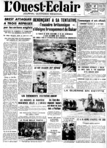Les premiers bombardements de Brest Ouest-Eclair 29 septembre 1940 - Copie