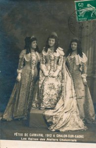 Les Reines des Ateliers Chalonais - Carnaval de Chalon-sur-Saône 1912