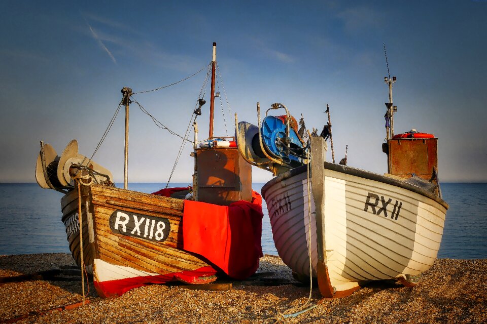 Sea english channel fisherman