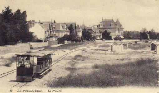 Les Tramways de La Baule. La Baule - Le Pouliguen (ca 1908, Collection AMTUIR)