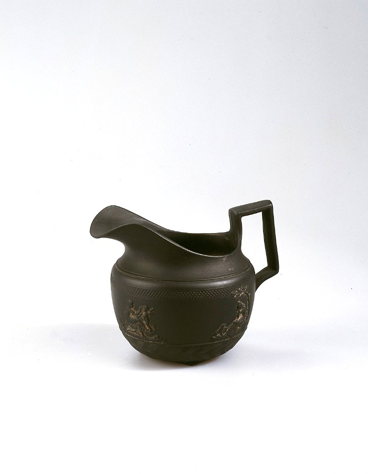 Ler- och stengods. Grädkanna - Hallwylska museet - 89276