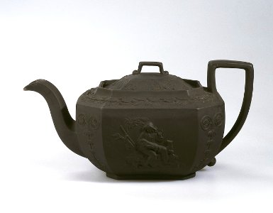 Ler- och stengods. Tekanna - Hallwylska museet - 89274