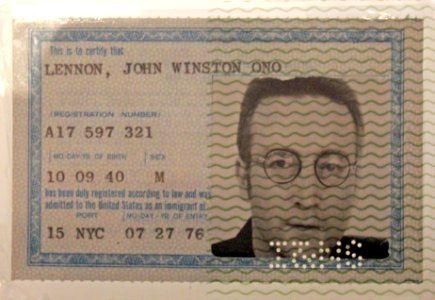 Lennon's Green Card photo