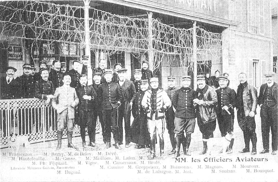 Les aviateurs à Mourmelon