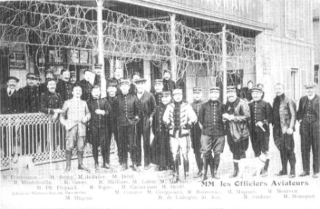 Les aviateurs à Mourmelon