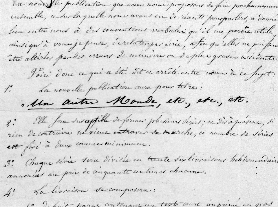 Lettre Fournier Grandville