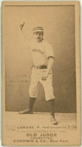 Lev Shreve, Indianapolis Hoosiers, baseball card portrait LCCN2007686557