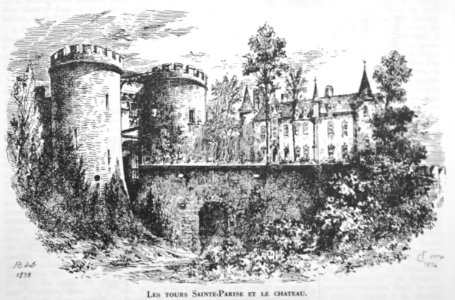 Les tours sainte parisse et le chateau Chancenay 00417