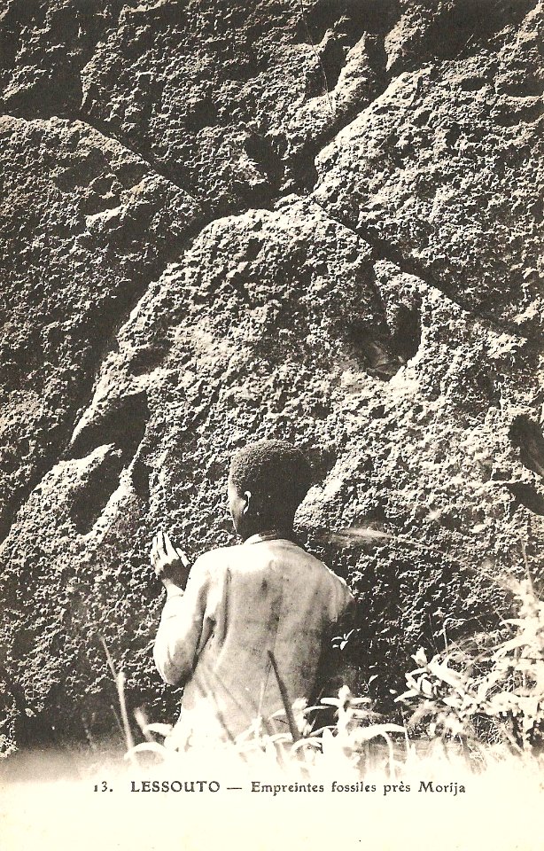 Lessouto-Empreintes fossiles près Morija