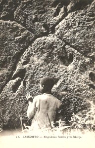 Lessouto-Empreintes fossiles près Morija