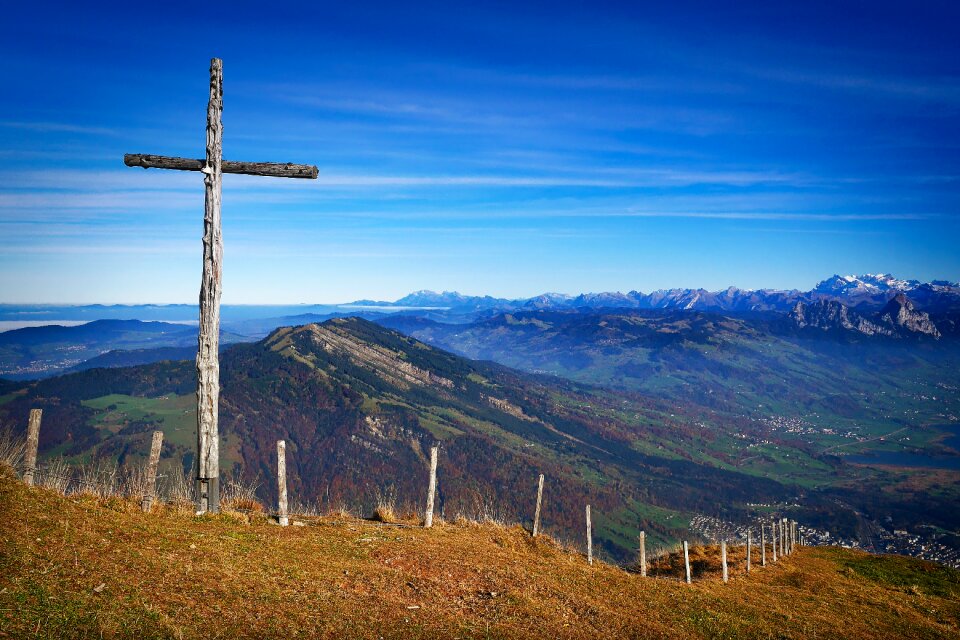 Nature panorama cross
