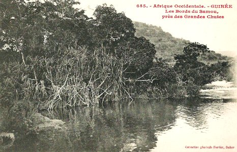 Les Bords du Samou, près des Grandes Chutes (Guinée)