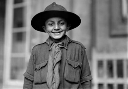 Lewis Wickes Hine, The charter member of the Red Cross Boy Scout Troop Paris, September 1918 - Library of Congress photo