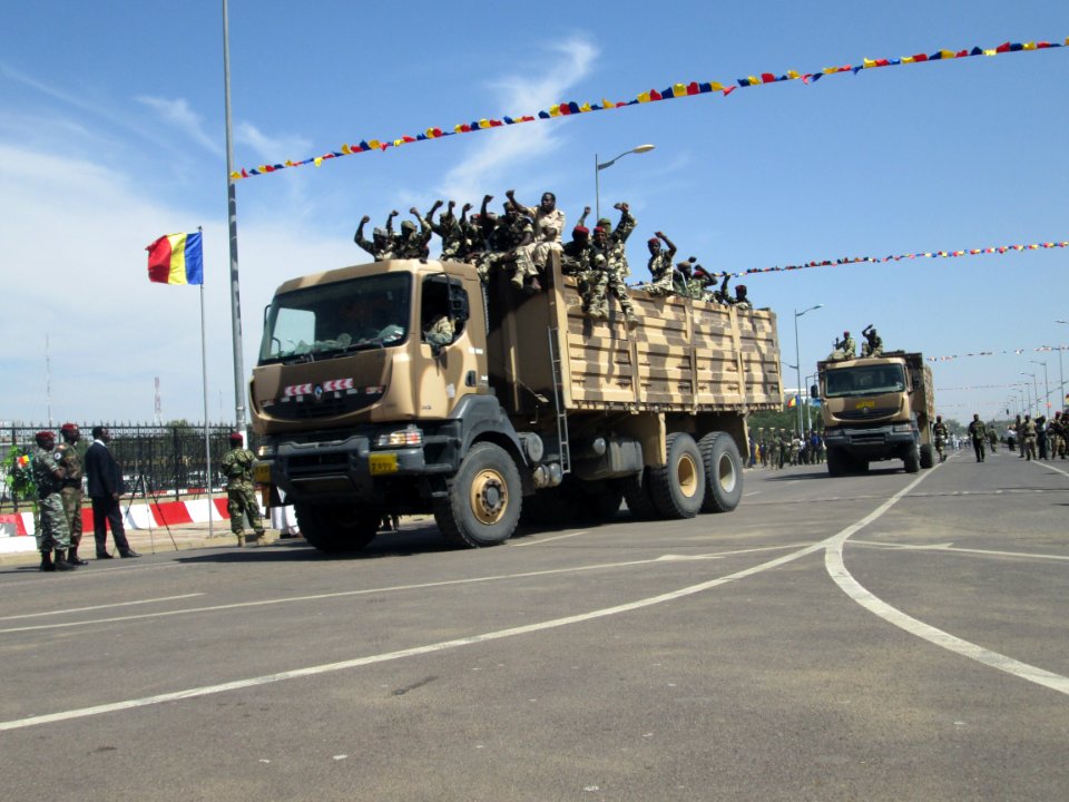 Les forces armées tchadiennes, à N'Djamena, le 13 avril 2020