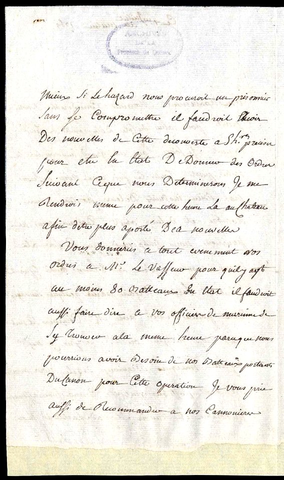 Lettre du marquis de Vaudreuil à Ramezay-2