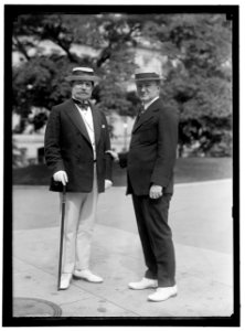 LEWIS, JAMES HAMILTON, REP. FROM WASHINGTON, 1897-1899; SENATOR FROM ILLINOIS, 1913-1919, 1931-. LEFT, WITH TUMULTY LCCN2016867473