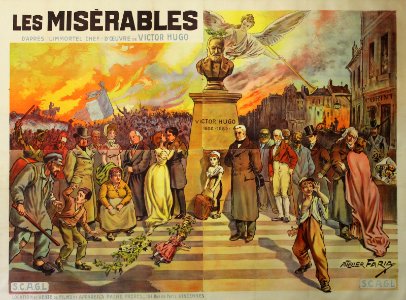 Les Misérables - affiche du film d'Albert Capellani - Pathé Frères - atelier Faria