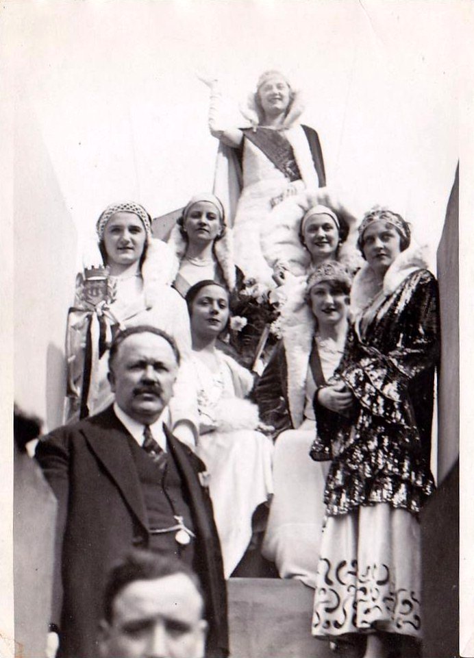 Les reines de la Mi-Carême au Carnaval de Paris 1931