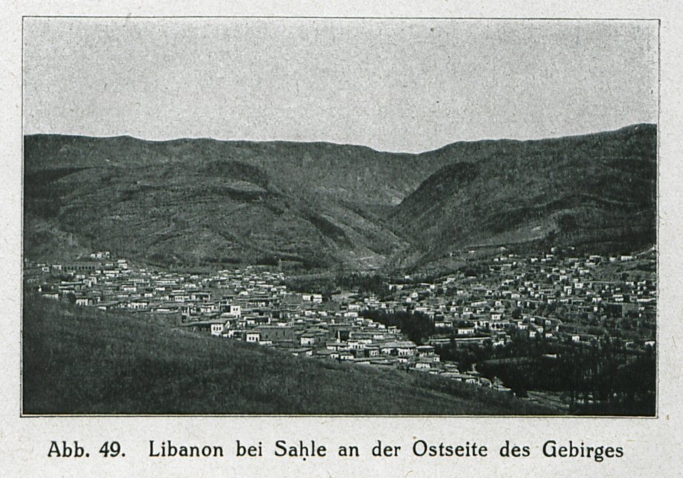 Libanon bei Sahle an der Ostseite des Gebirges - Banse Ewald - 1919