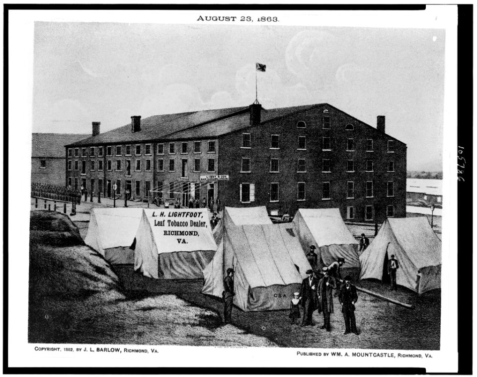 Libby Prison as it appeared on August 23, 1863 LCCN92512305