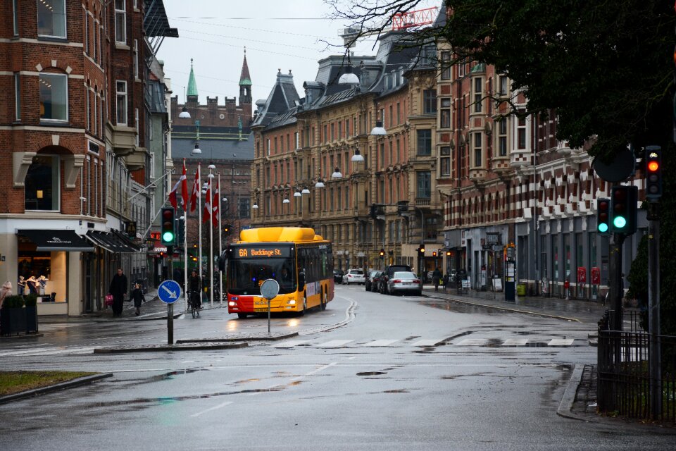 Traffic travel buss