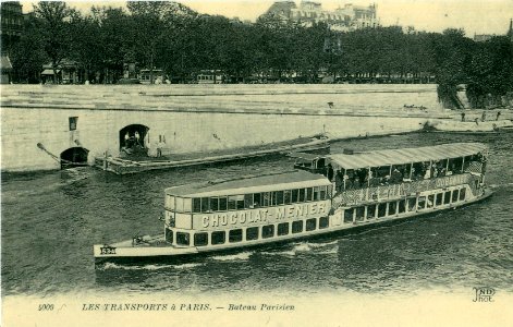 Les transports à Paris - Bateau Parisien