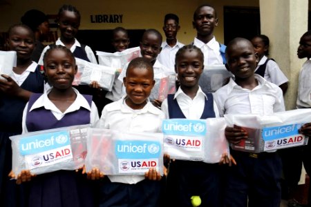 Liberia Learning Kits Distribution (18679377603) photo