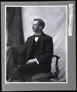 Levin Handy, three-quarter-length portrait, seated, facing left LCCN2003652917 photo