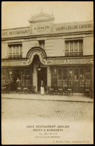 Levallois-Peret, café-restaurant Jehlen (J David, ca 1908)