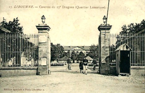 Libourne Caserne Lamarque L'entrée 1