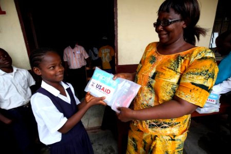 Liberia Learning Kits Distribution (19112377408) photo