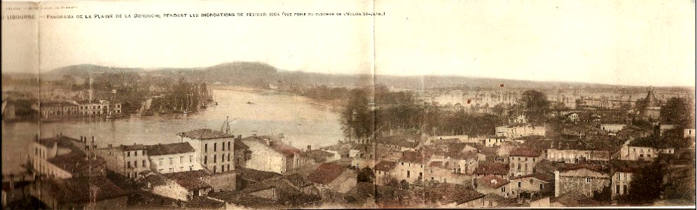 Libourne Inondations de 1904