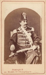 Levitsky, Sergey (1819–1898). Portrait of Naser-od-Din Shah
