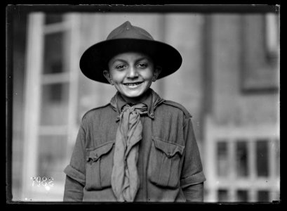 Lewis Wickes Hine, The charter member of the Red Cross Boy Scout Troop Paris, September 1918 - Library of Congress photo