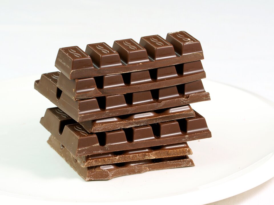 Chocolate bars nibble delicious
