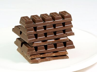 Chocolate bars nibble delicious photo