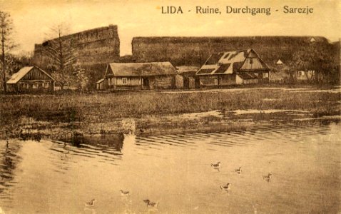 Lidzki zamak, Zarečča. Лідзкі замак, Зарэчча (1910, 1915-18)