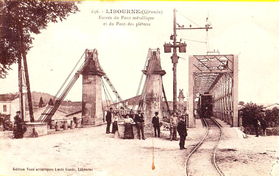 Libourne pont suspendu 3