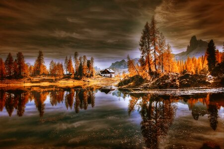 Alpine nature view
