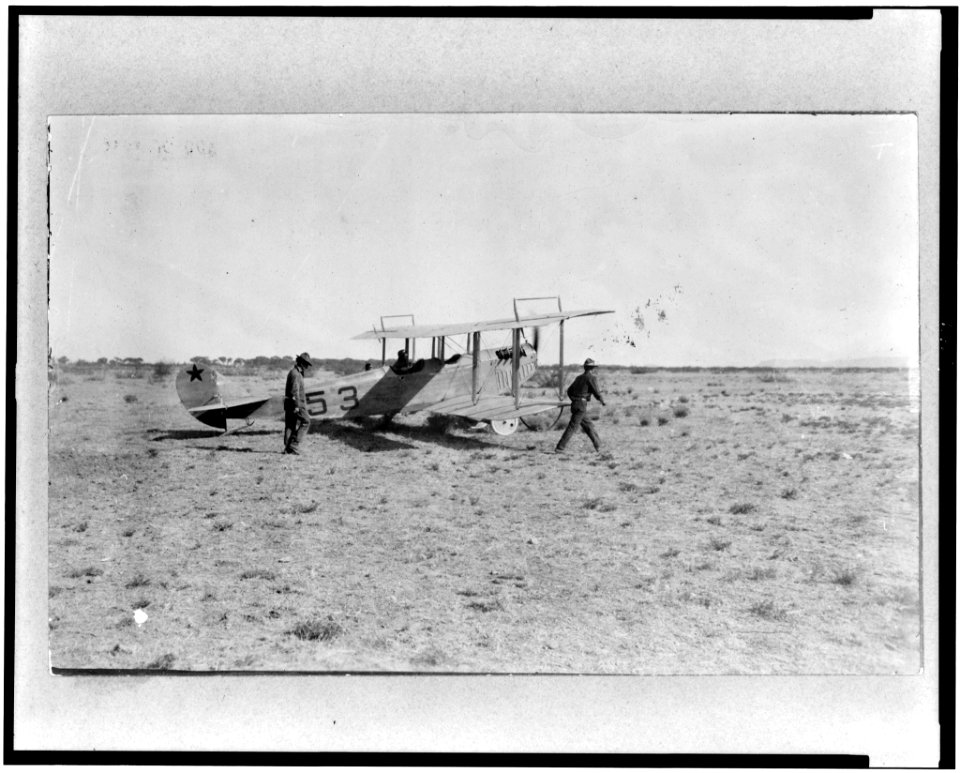Lieut. C.G. Chapman preparing for a scouting expedition at Casas Grandes, Mexico-Mexican-U.S. campaign after Villa, 1916 LCCN95511629