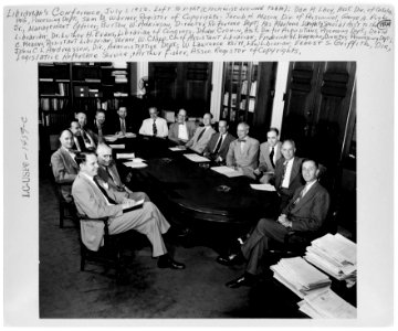 Librarian's Conference, July 1, 1950 Library of Congress master-mss-mff-001-001099-0001 photo