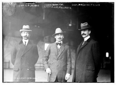 Lieut. E.R. Jolibois, Lieut. H. J.R. Mallarme, Lieut. Baron Baron Meslon LCCN2014688699