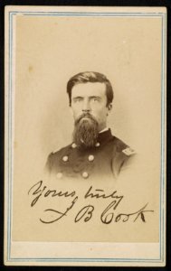 Lieutenant Colonel Jeremiah B. Cook of Co. H, 4th Illinois Cavalry Regiment and 3rd U.S. Colored Troops Cavalry Regiment in uniform) - Washington Gallery, Odd Fellows Hall, Vicksburg, Miss LCCN2016652117 photo