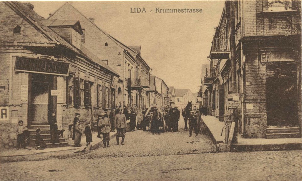 Lida, Kryvaja-Kamienskaja. Ліда, Крывая-Каменская (1915)