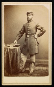 Lieutenant Colonel Michael B. Stafford of Co. F, 86th New York Infantry Regiment in uniform) - Brady's National Photographic Portrait Galleries, No. 352 Pennsylvania Av. Washington, D.C. & LCCN2016652211