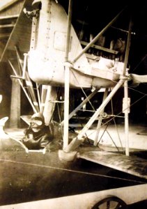 Lieutenant George H. Ludlow in Ensign Charles Hammann's seaplane (27858474484)