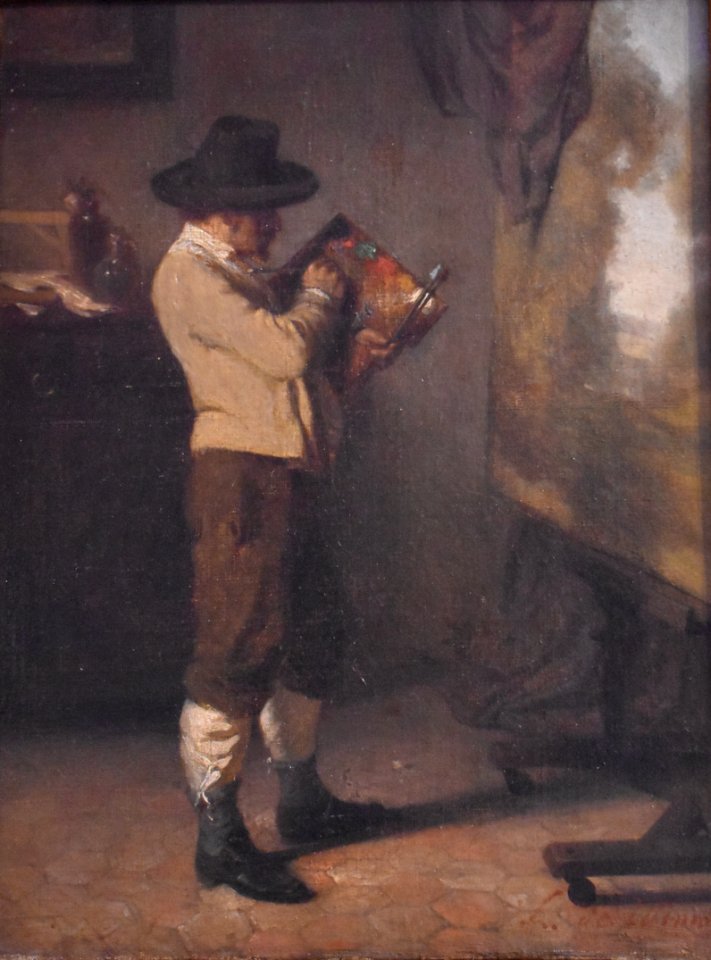 Lievin De Winne - Peintre au travail